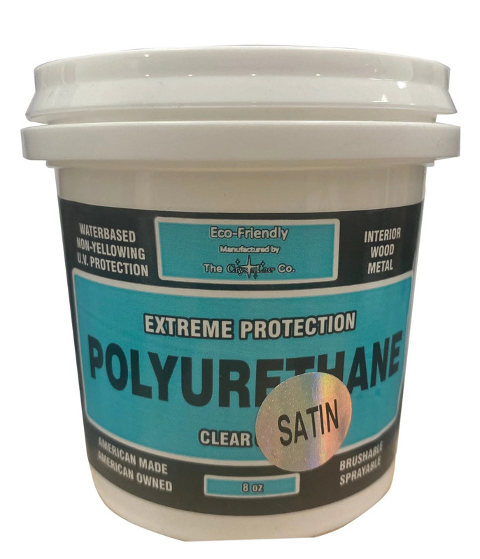 Extreme Protection Polyurethane - Water Based - Clear - Sheen:Satin - Size:8-oz
